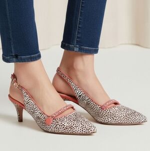 Boden Lois Slingback Kitten Pointed Toe Heels